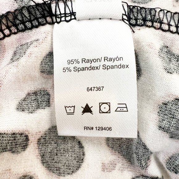 Venus Cold Shoulder V-Neck Short Sleeve Leopard Blouse XL - Picture 7 of 8